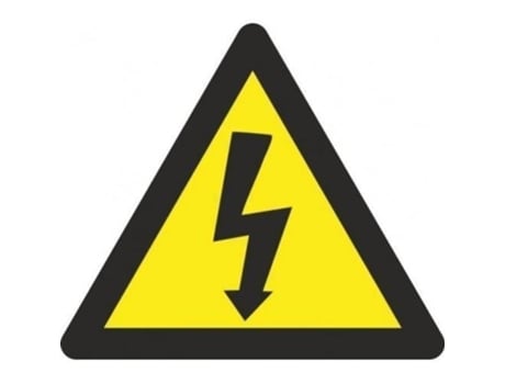 Conjunto de sinalização-rd64000-adesivo vinil triângulo com raio 105 mm de lado (caixa 10) ATM-SINALIZAÇÃO