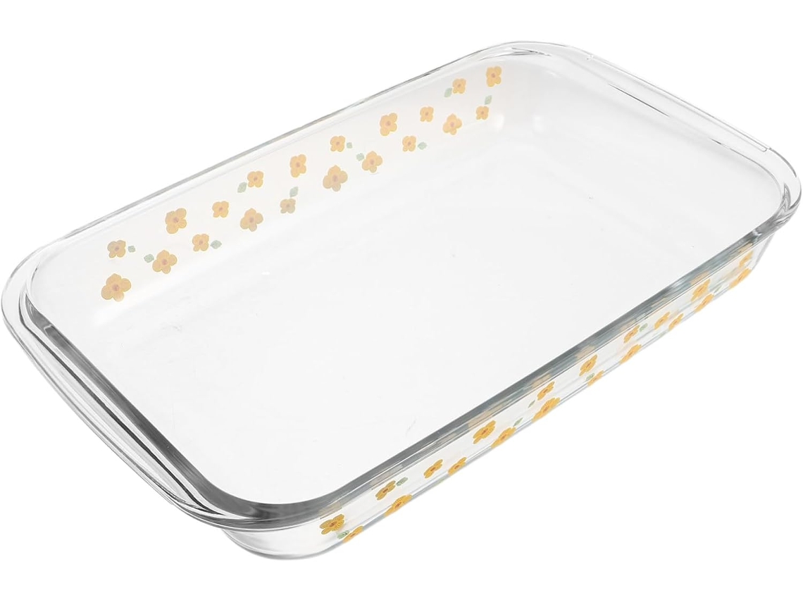 Retangular De Vidro Resistente A Altas Temperaturas, Multifuncional Para Forno E Micro Ondas, Ideal Para Lasanha, Peixe Gokoco