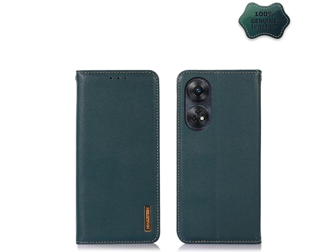 Capa Para Celular Oppo Reno8 T 4g Khazneh Em Couro Bovino De Camada Superior Nappa
