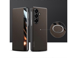 25-26 Sulada Kevlar 600d Texture Smart Window Leather Phone Case For Samsung Galaxy Z Fold7 5g