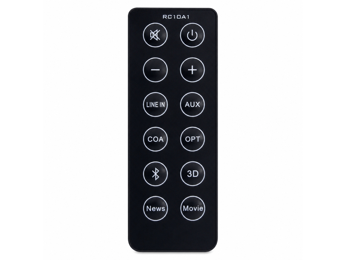 Comando À Distância Rc10a1 Compatível Com Colunas Edifier, Controlo De Volume E Entradas