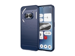 Capa Para Celular For Nothing Phone 2a Em Tpu Com Textura Escovada De Fibra De Carbono