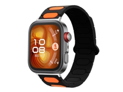Bracelete para Huawei Watch Gt 6 silicone e nylon trançado azul marinho XIAOMOYU (46mm)