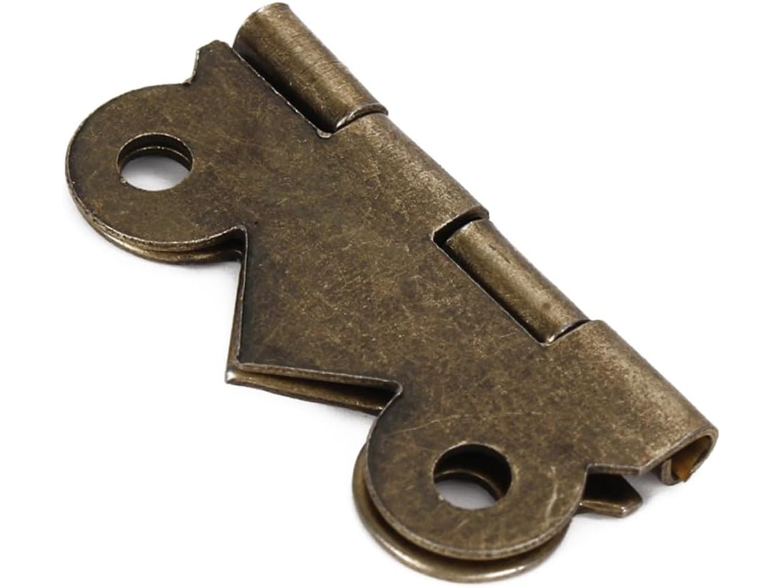 Hemobllo 20 Dobradiças De Porta Vintage Em Bronze Para Portas Armário, Material De Ferro Resistente 2, 5x2cm, Adequadas