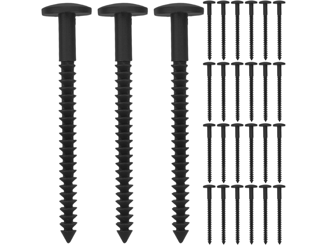 Conjunto Com 60 Peças De Fixadores Para Persianas Vinil, Parafusos De Plástico 3 Polegadas E Pinos Travamento Para