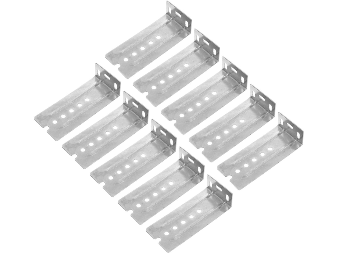 Suporte Para Corrediça De Gaveta Healvian, 10 Peças, Para Armários De Cozinha Domésticos, Aço Laminado A Frio Com