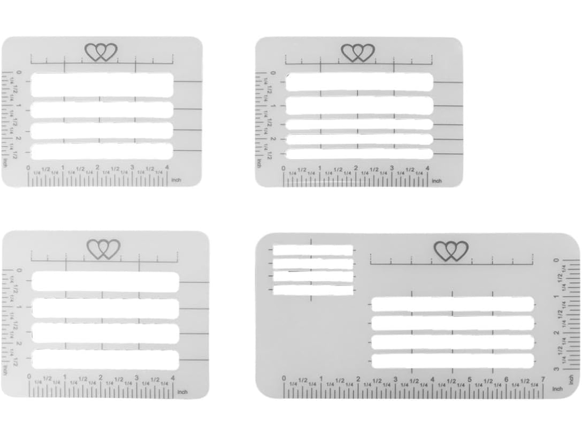 Conjunto De 8 Estênceis Para Endereçamento De Envelopes, Pp Branco.