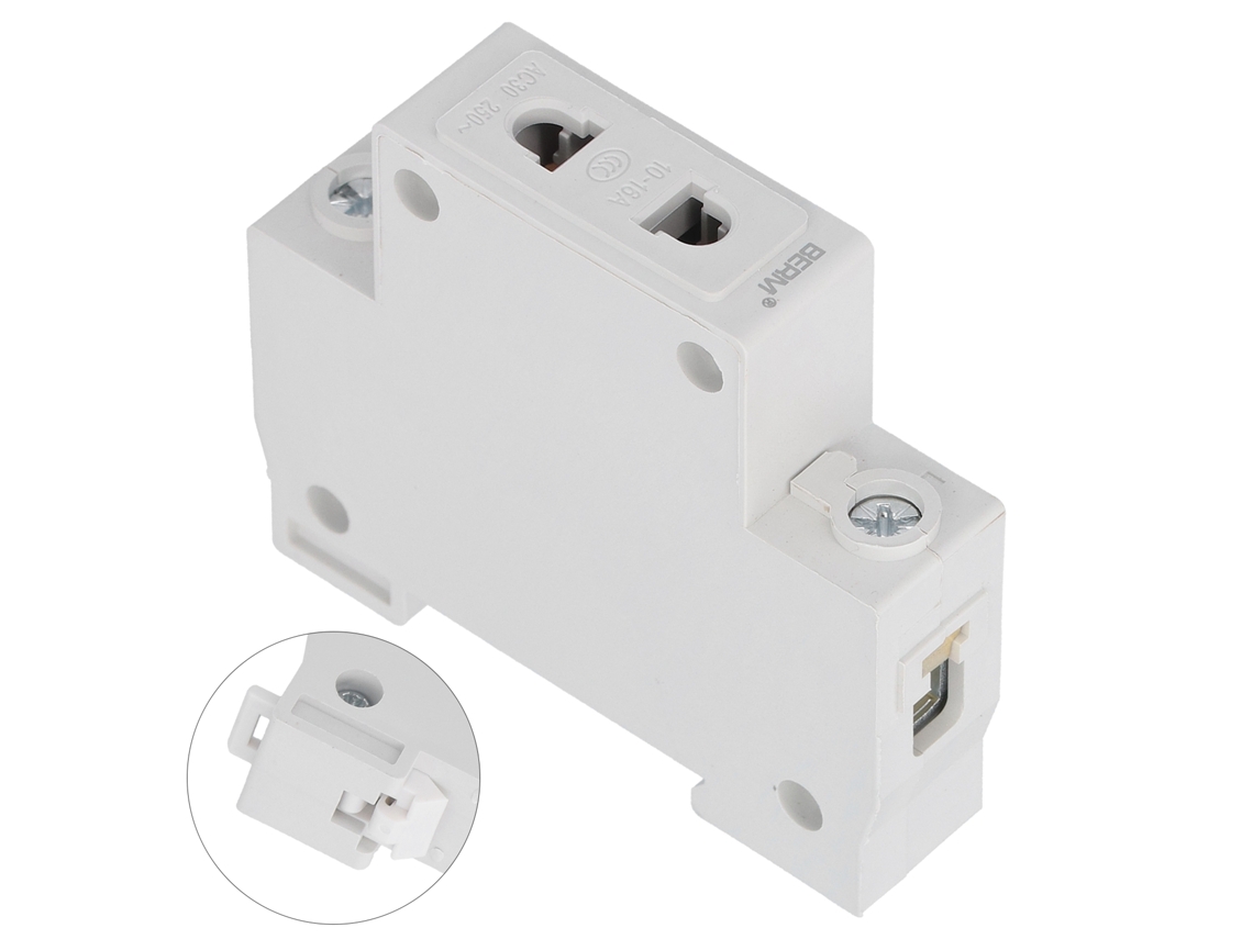 12 Tomadas Berm Din Rail 2p 250v Módulo Elétrico