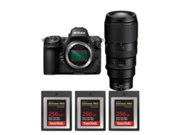 Z8 + Z 100 400mm F/4.5 5.6 Vr S + 3 Sandisk 256gb Extreme Pro Cfexpress Type B Máquina Fotográfica Híbrida Full frame + Ebook Pricedirect NIKON