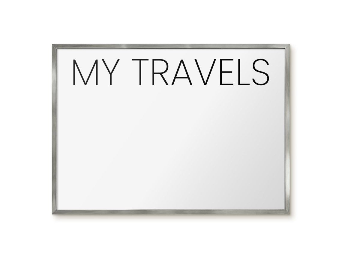 Magnetic Wall Board My Travels For The Office Espelharte (70x50 Cm)