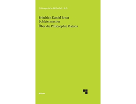 Livro Über die Philosophie Platons German Edition de Friedrich Schleiermacher (Alemão - Capa Dura)