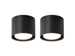 Candeeiro de Parede Led Interior Preta Metal Luz Indireta para Cima Design Moderno NETTLIFE