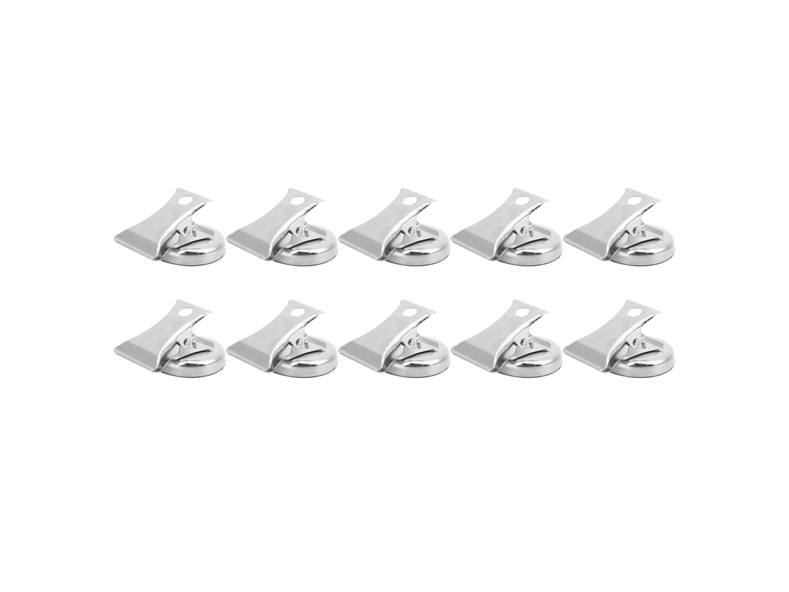 10 Clips Magnéticos de Força Aço Inoxidável L40 com Flanela Anti arranhão Redondo Super Resistente S/MARCA