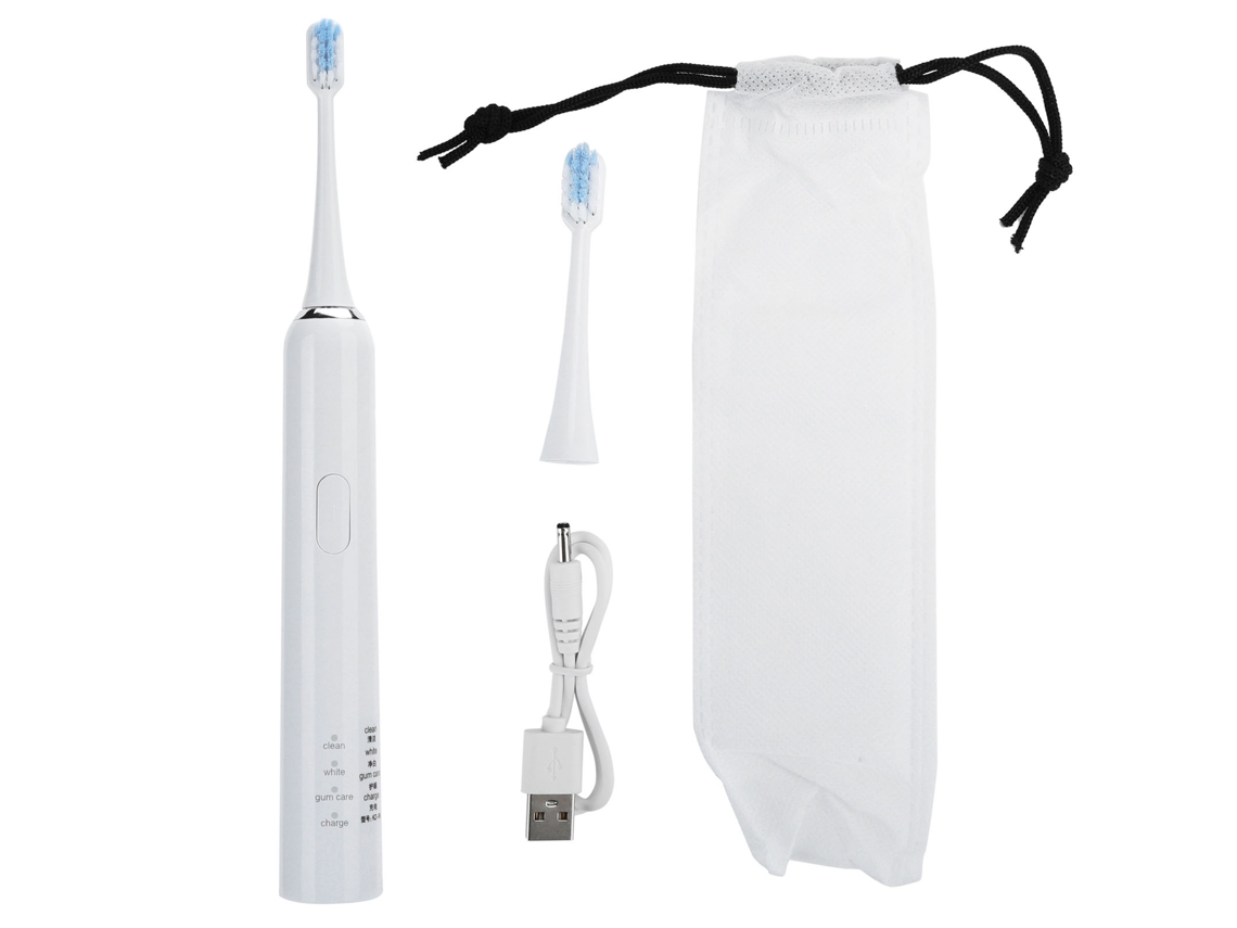 Laxiscreed Escova Elétrica Ultrassônica Com Timer De 2 Minutos E 3 Velocidades, Limpeza Profunda