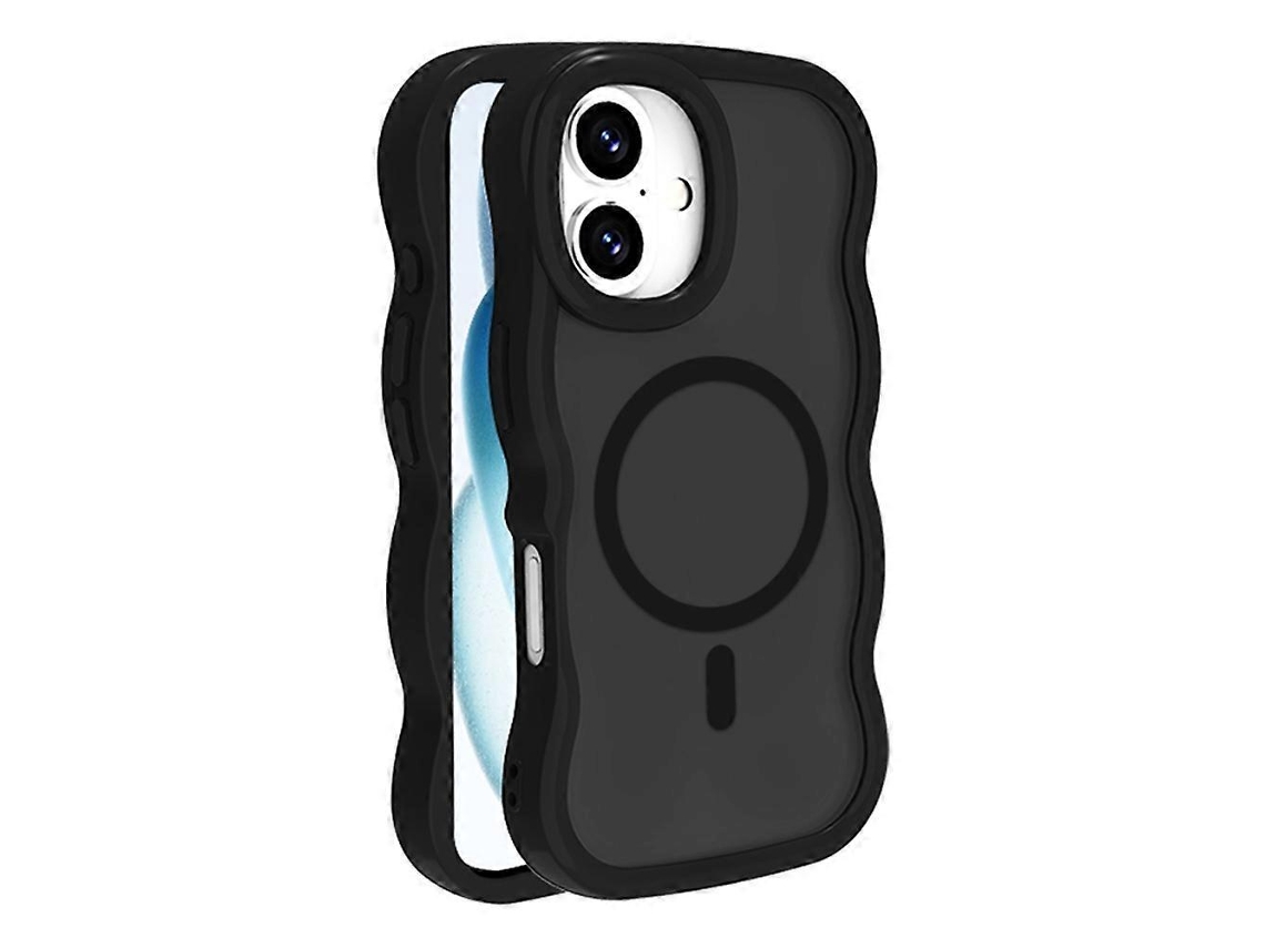 Capa Para Iphone 16 Plus Compatível Com Magsafe Tpupc, Capa Traseira Com Toque Em Formato De Onda