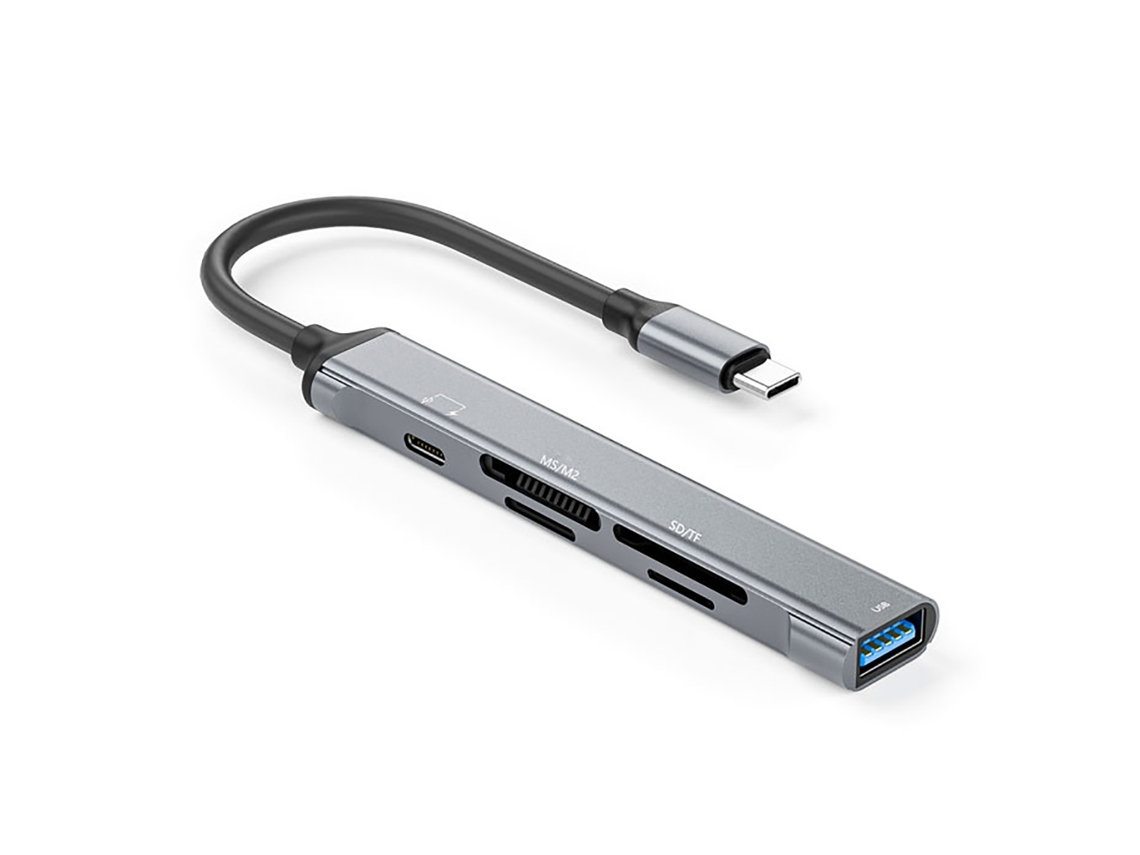 Leitor de Cartão Usb c para Msm2/usb com Velocidade de Transferência de 480 Mbps AQUAFORGE