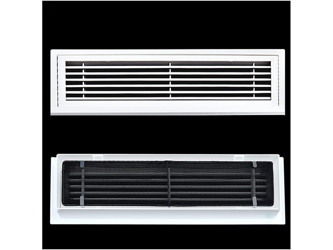 Grelha de Ventilação Liga Alumínio Retangular 200 mm