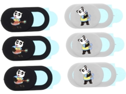 Conjunto De 6 Peças De Protetores De Privacidade Deslizantes Para Laptop, Com Design De Panda, Para Uso Em Casa E No Escritório. Gokoco
