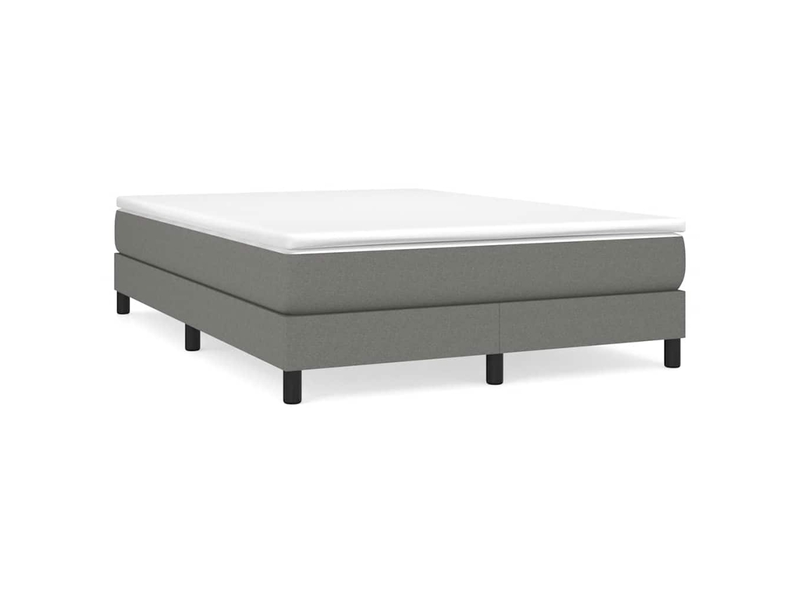 Box Spring Bed Frame, Box Spring Bed Frames Vidaxl Cinzeto Tecido (140 X 190 Cm)