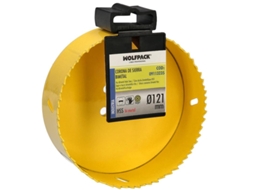 Serra de Coroa Bimetálica Ø 121 mm Base Reforçada e Temperada Térmica. Coroa de Madeira. Furos de Madeira. Aço. Ferro. Plásticos WOLFPACK LINEA PROFESIONAL LINEA PROFESIONAL