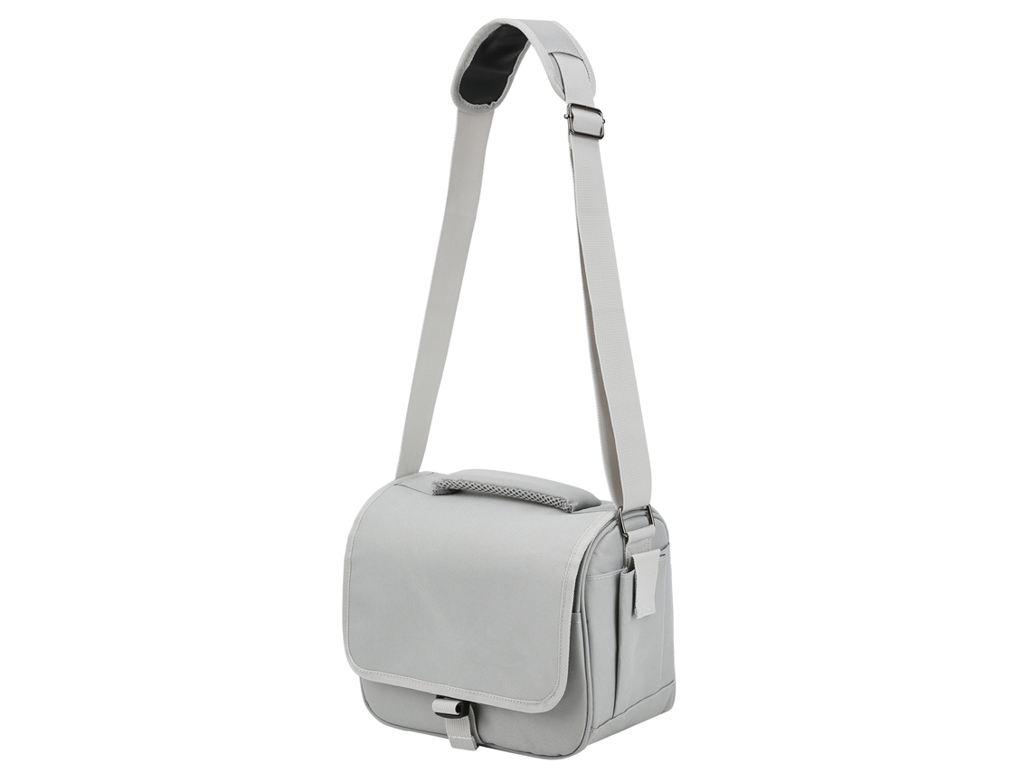 Mochila Bandolera Para Cámara Caden D27 Funda Suave Protectora Impermeable Para Viajes Gris