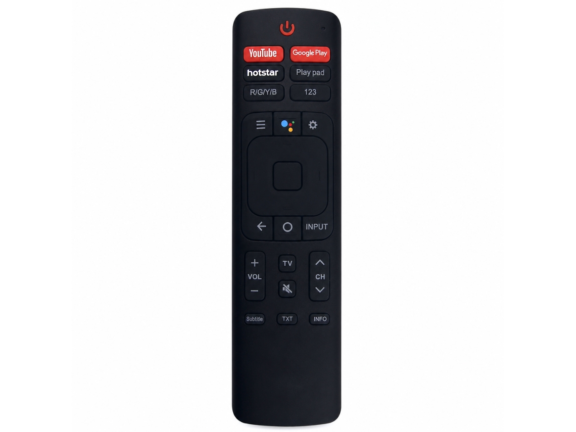 Comando Remoto Infravermelho Para Tv Compatível Com Vu E Hisense Erf3l69v, Sem Voz, Sem Configuração