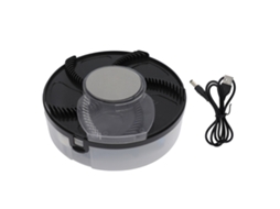 Armadilha Elétrica de Moscas USB Recarregável Silenciosa Lavável para Cozinha Restaurante Preta | S/MARCA