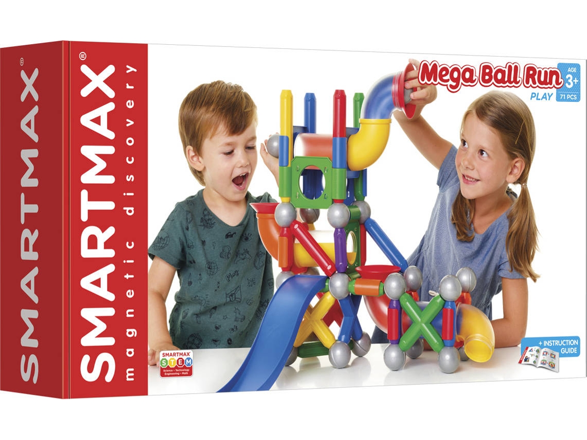Construção SMARTMAX Mega Ball Run (Idade Mínima: 3 - 71 Peças) | Worten.pt