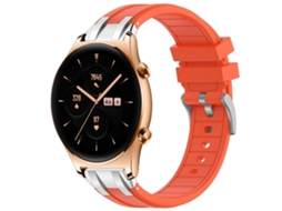 Pulseira De Silicone Royal De 22 Mm Com Fecho De Liberação Rápida Prateado