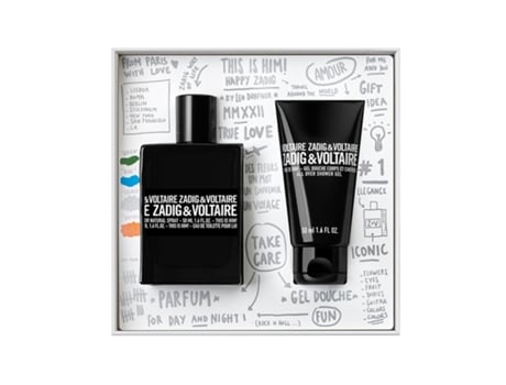 Conjunto de oferta ZADIG & VOLTAIRE This Is Him Edt 50Ml Gel de duche 50Ml
