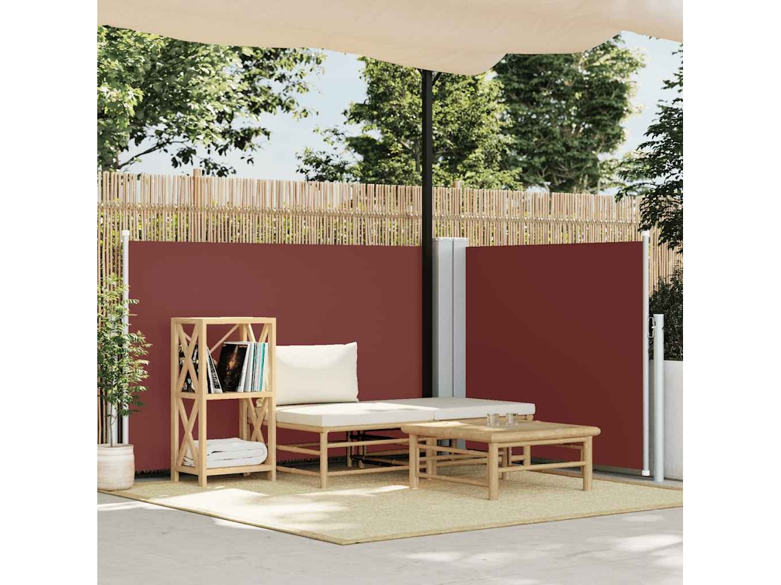 Vidaxl Toldo Lateral Retrátil 100x600 Cm Castanho