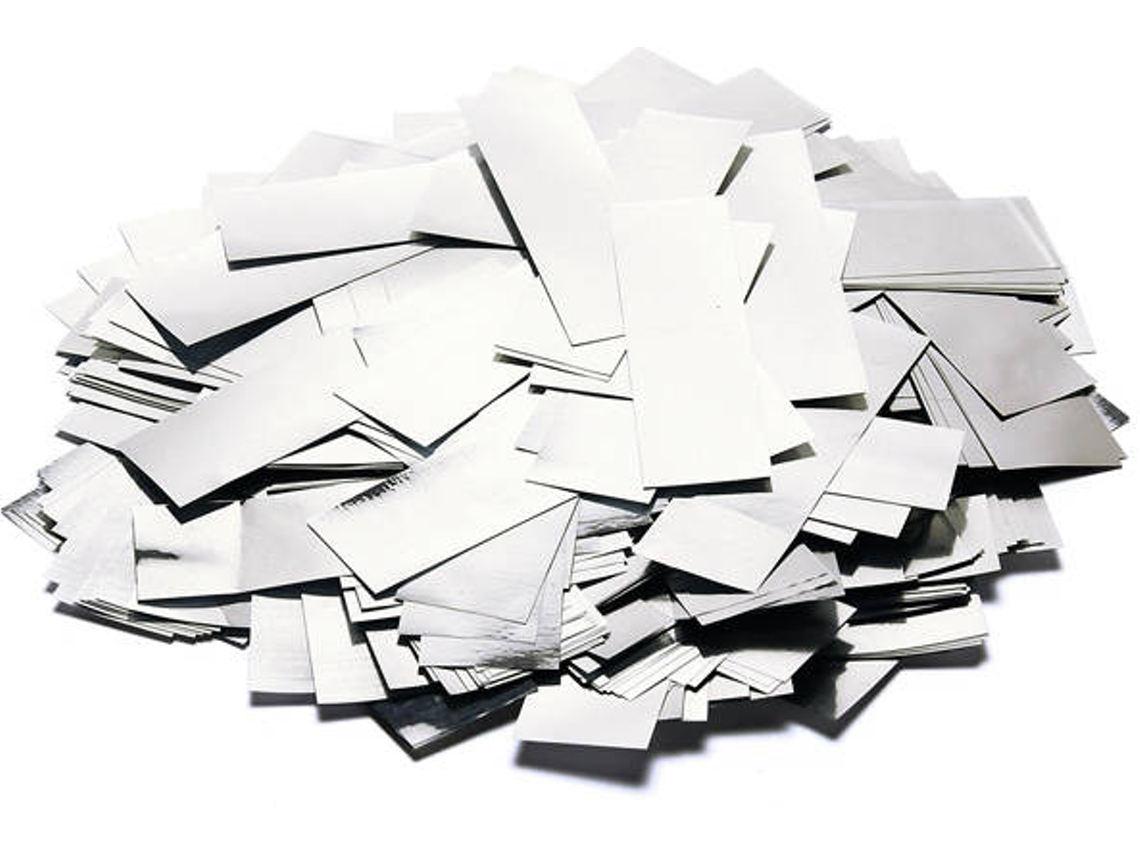 Confetti TCM 55x18 mm, Prateado, 1kg