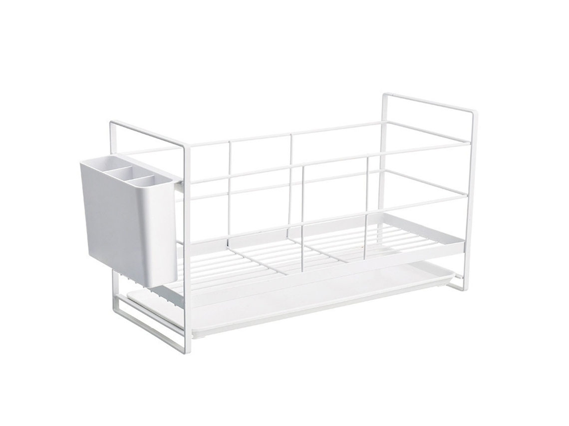 Rack de Drenagem de Utensílios de Cozinha de Metal para Pratos Colheres S/MARCA