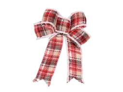 Laxiscreed Laço De Natal Preto E Vermelho Com Elástico Branco, 4cm, Acessório Natalício De Decoração