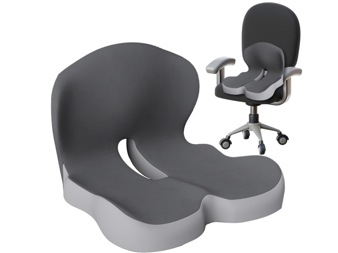 Almofada De Assento, Suporte Lombar Ergonômico Para Cadeira De Escritório | Almofada Lombar Confortável Com