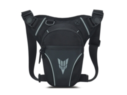 Yuysan Bolsa Multifuncional Para Perna E Peito, Resistente À Água, Transversal, Ideal Para Ciclismo E Motociclismo Preto