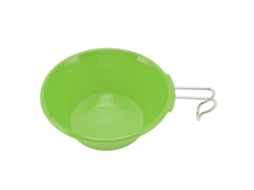 Mochila portátil Primerox Tigela Copo de 250ml em plástico PBT para camping e trilhas, verde.
