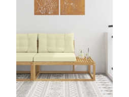 Vidaxl Sofá De Canto Externo Branco 115 X 83 X 73 Cm Poliéster