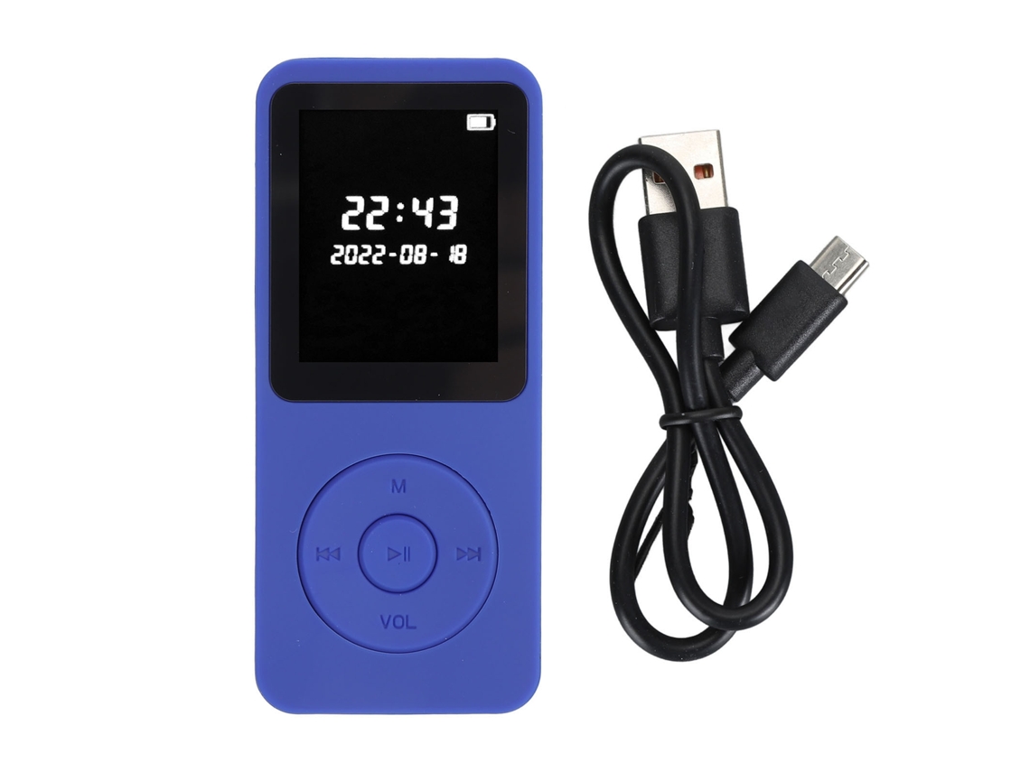 Reprodutor de Música HiFi portátil EOOCOO Bluetooth 5.0 com LCD digital