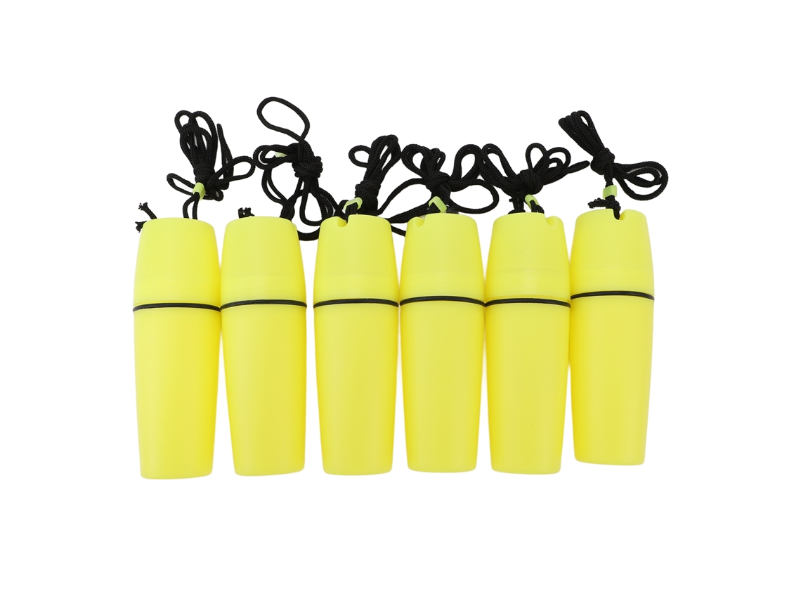 Yncm-6pcs Garrafa Seca Abs Kayak Mergulho Surf Amarela