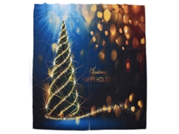 Cortina De Natal Com Impressão 3d Merry Christmas Da Laxiscreed Para Exteriores, 170x200cm, Decoração Festiva Ao Ar Livre