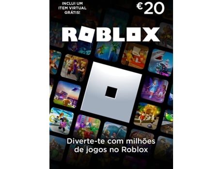 Cartões de Descarga Roblox 20 Euros (Formato Digital)
