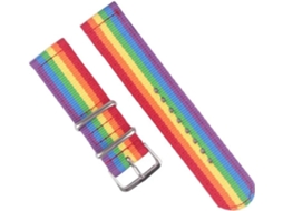 Pulseira de para Relógio 24 Mm Nylon Leve Impermeável Fivela Aço Inoxidável Resistente Água Fácil