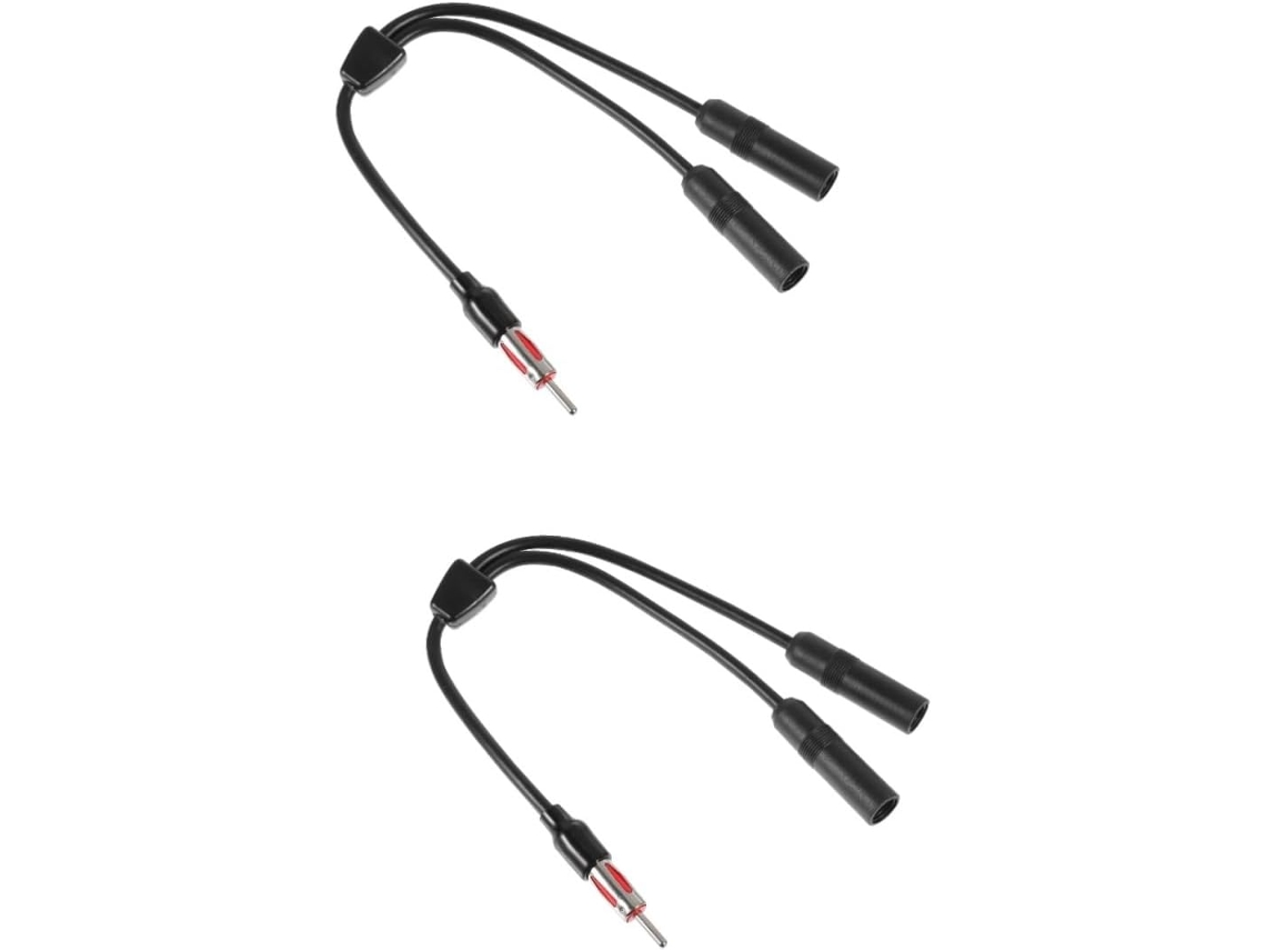 Adaptador De Antena Automotiva 2 Peças,macho Para Fêmea,cabo Recepção Rádio Automotivo,