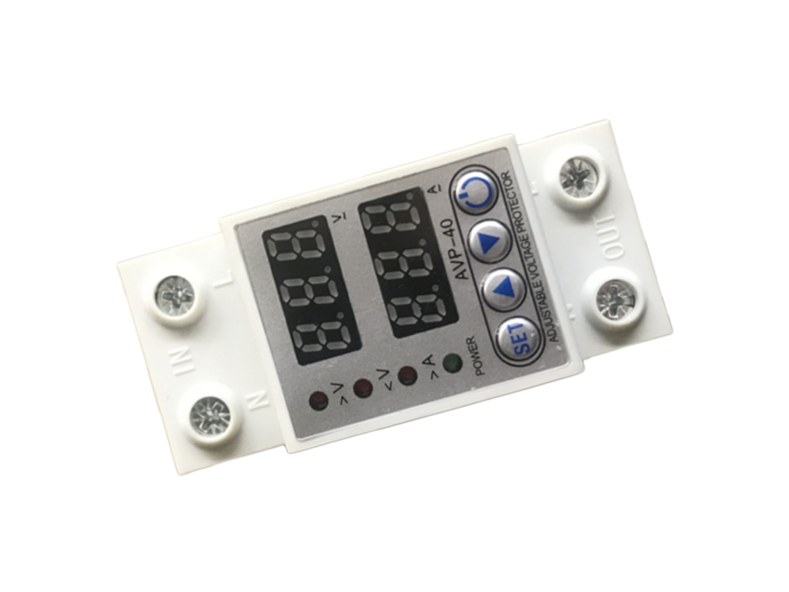 Laxiscreed Protetor De Voltagem Com Reset Automático, Display Led Digital E Ajustável