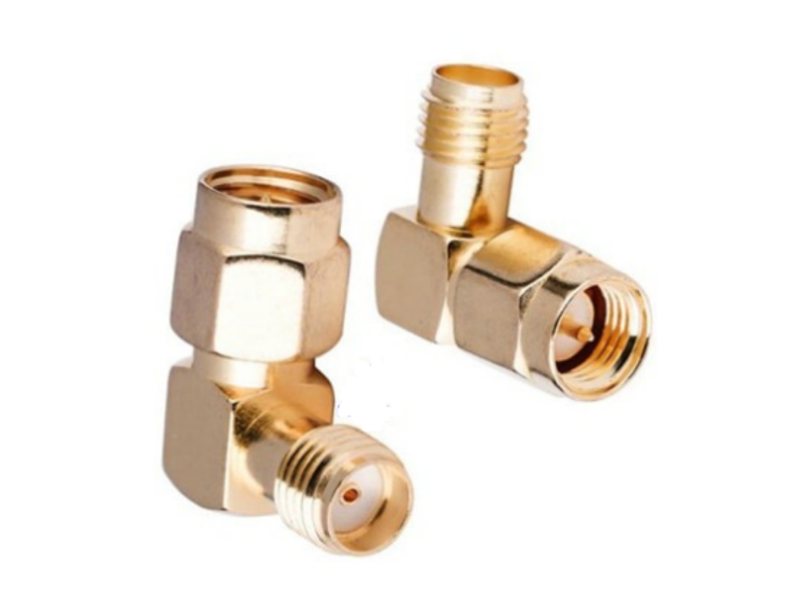 Conjunto De 3 Peças adaptador Conector Rf Rp-sma Macho Para Rp-sma Fêmea Em Ângulo Reto Rp-sma-jk Para Transmissão De Sinal De Antenas Drones Fpv Rc