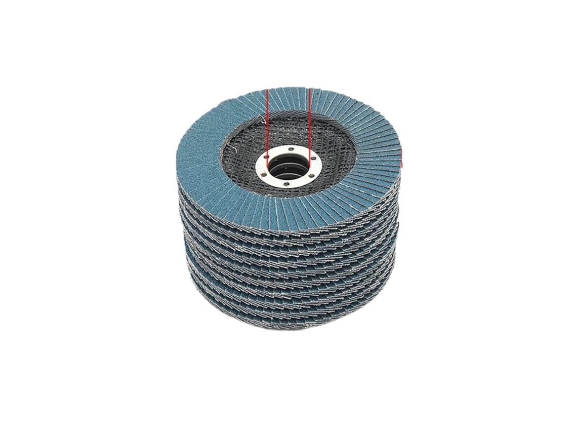 Conjunto De 10 Discos Lixa 125mm Para Esmerilhadeira Angular