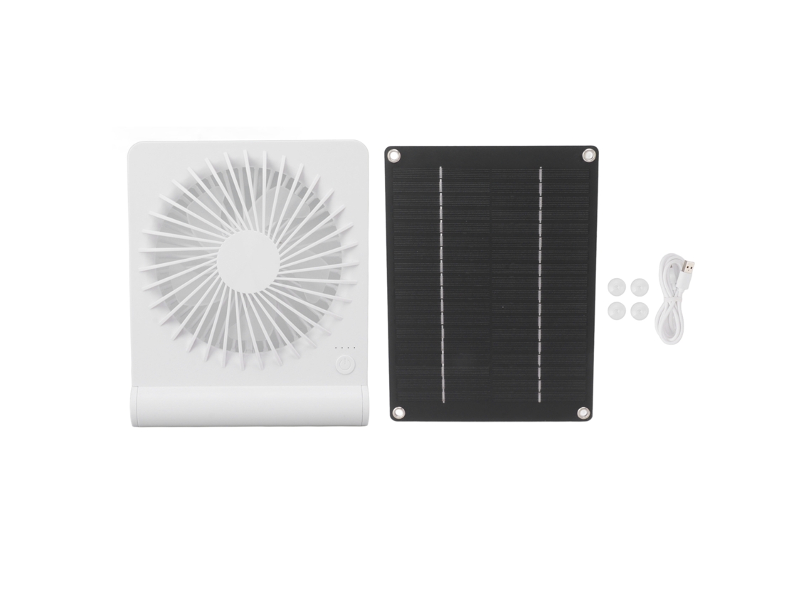 Ventilador De Mesa Solar Laxiscreed Recarregável, Portátil E Eficiente Com Alto Fluxo De Ar Para Uso Doméstico