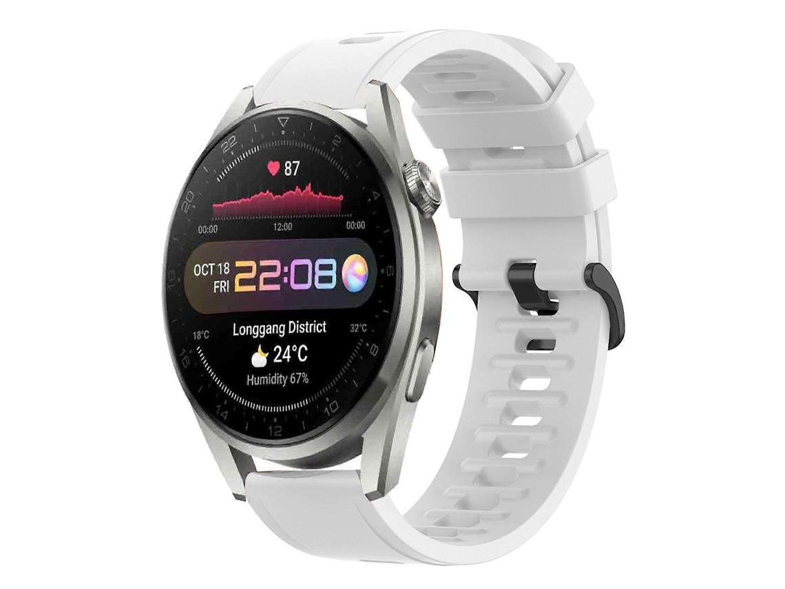 Pulseira De Silicone Macio De Cor Sólida Para Huawei Watch 3 Pro 22mm