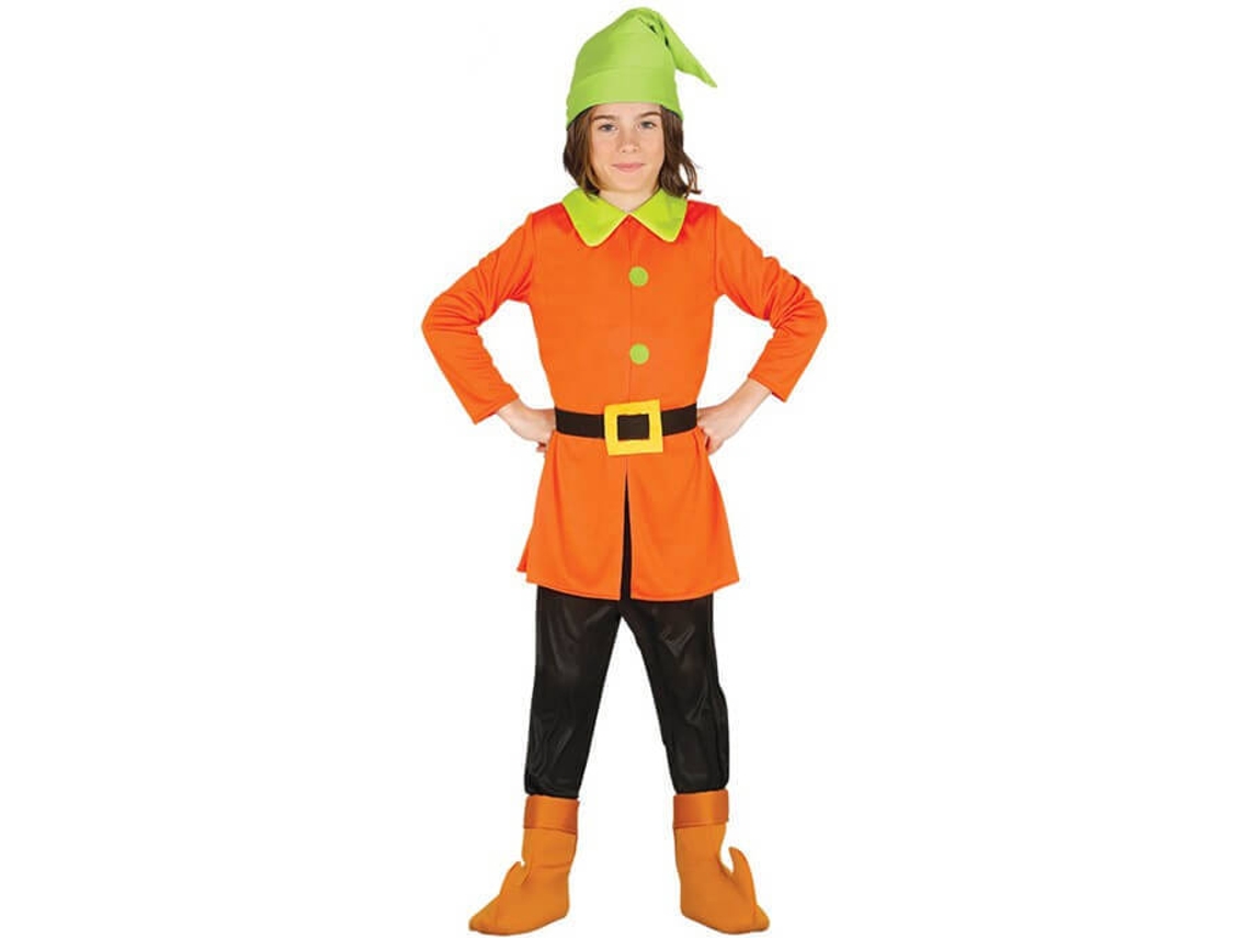 Fato de Menino DISFRAZZES Anão Laranja E Verde (Tam: 3 a 4 anos)